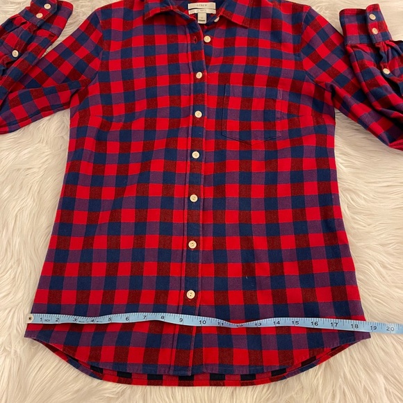 J Crew | checked button up | red & blue - Picture 7 of 11